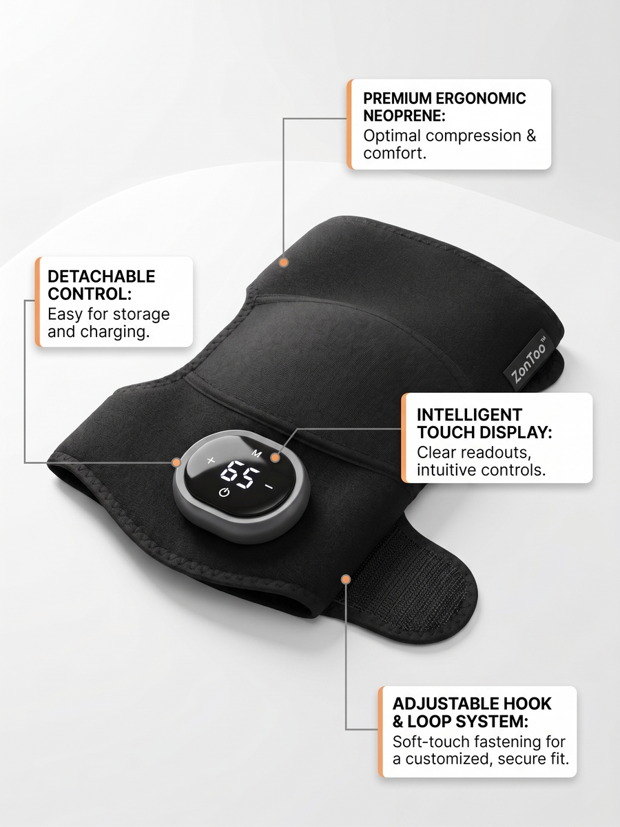 ZonToo™ Knee-Care Pro | Heated Knee Massager