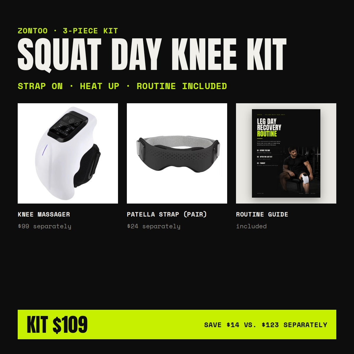 Zontoo Squat Day Knee Kit