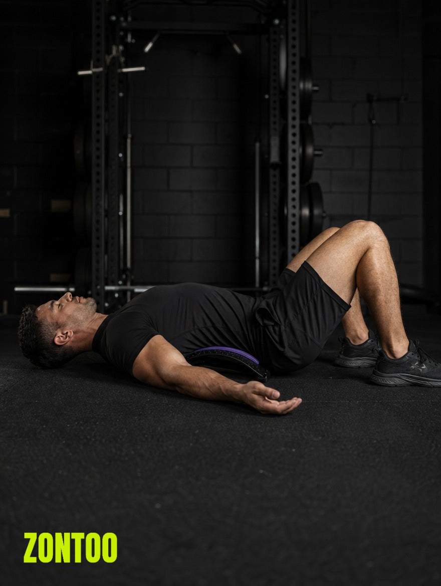 Zontoo Back Stretcher in use
