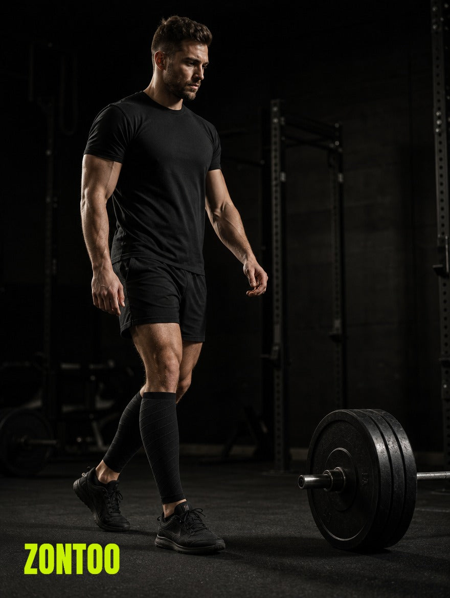 Zontoo Calf Sleeves in use