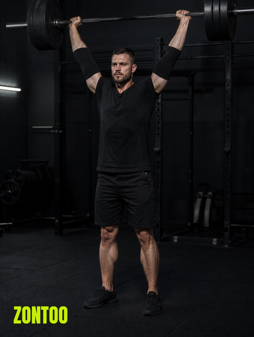 Zontoo Elbow Sleeves in use