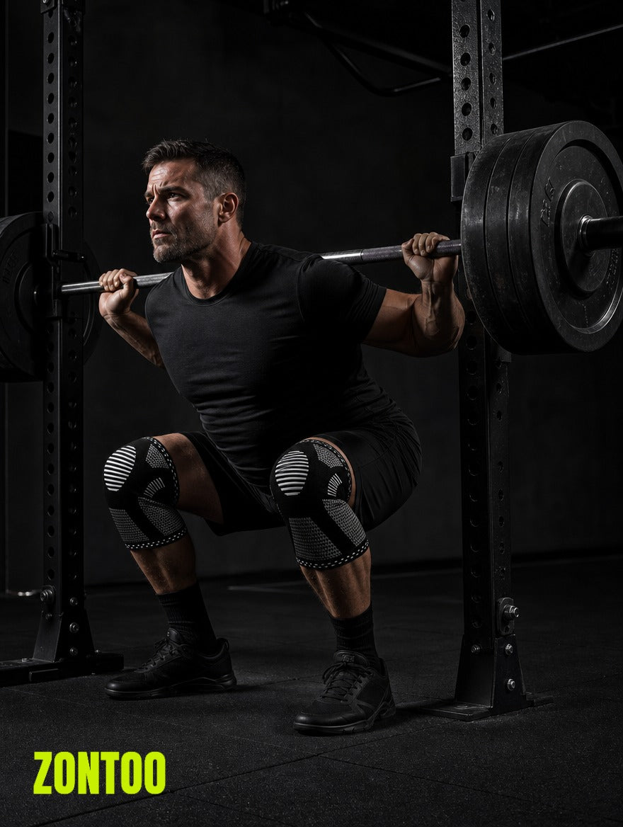 Zontoo Knee Sleeves in use