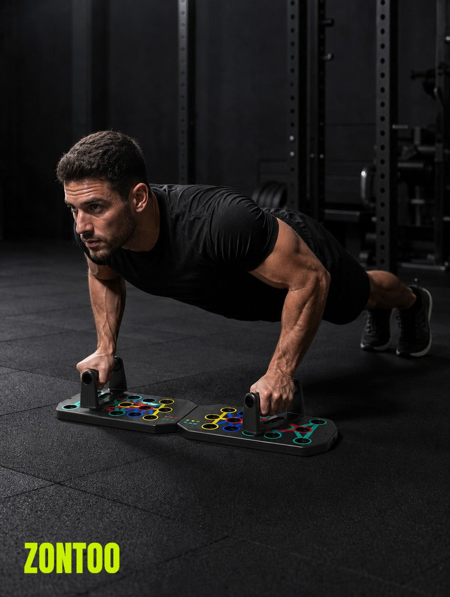 Zontoo Pushup Board in use