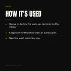 Zontoo Elbow Sleeves (pair) — how it's used