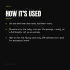 Zontoo Lifting Belt — how it's used