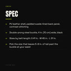 Zontoo Lifting Belt — spec