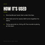 Zontoo Ropeless Battle Ropes (pair) — how it's used