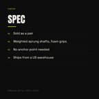 Zontoo Ropeless Battle Ropes (pair) — spec